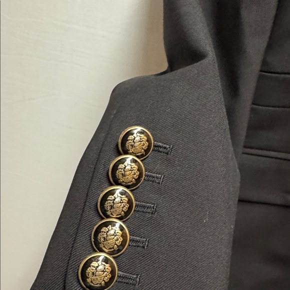 Veronica Beard Black Jacket with Animal Print Accent - Picture 4 of 8